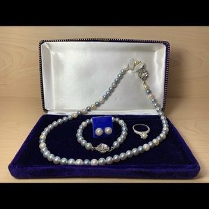 Akoya SaltwaterPearl Jewelry set|Mother’s Day Gift